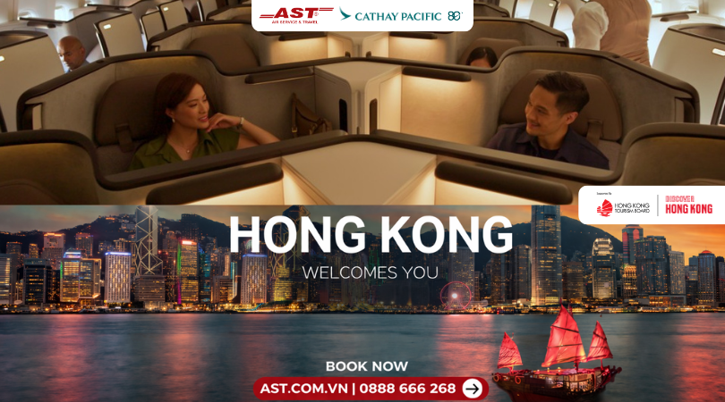 Trải nghiệm hành trình đẳng cấp đến Hồng Kông trên Aria Suite cùng Cathay Pacific